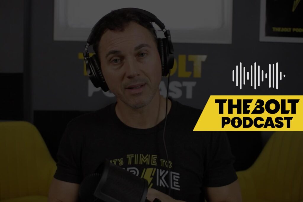 The BOLT Podcast studio with host Todd Bertsch