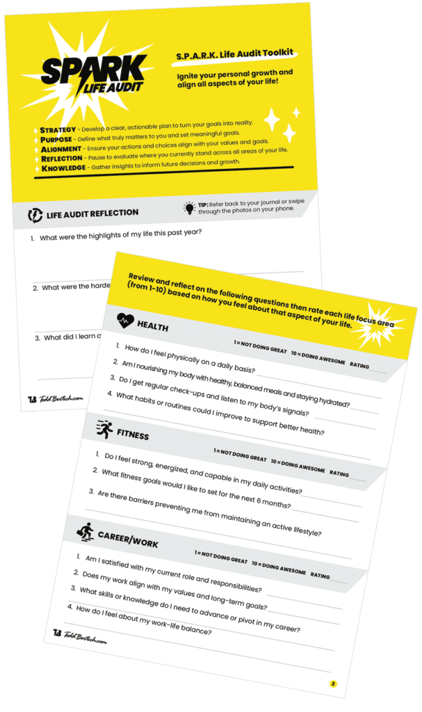 SPARK Life Audit Toolkit Sample Pages